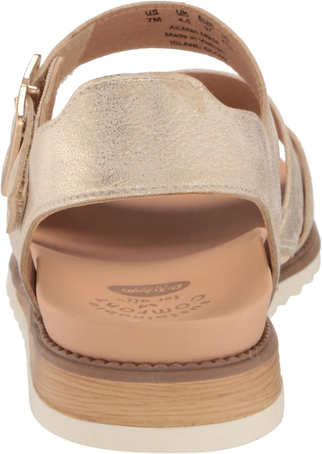 Dr. Scholl's Shoes Women's Island Glow Strappy Flat Sandal