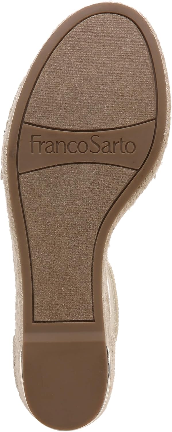 Franco Sarto Womens Clemens Jute Wrapped Espadrille Wedge Sandals