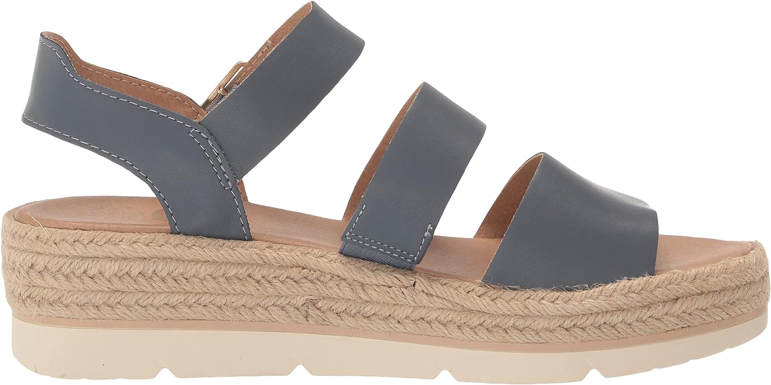 Dr. Scholls Women's Once Twice Espadrille Platform Wedge Sandal