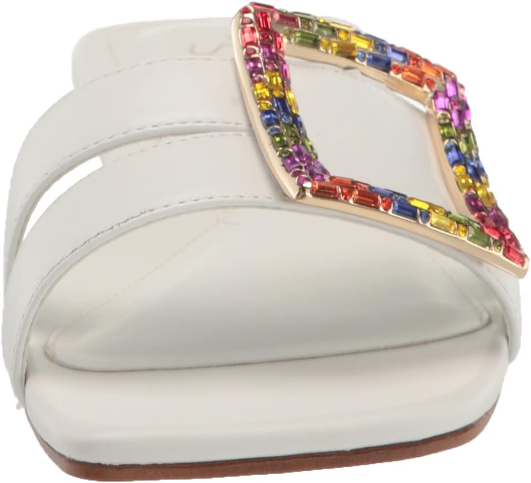 Franco Sarto Womens Nalani Jeweled Slide Sandal