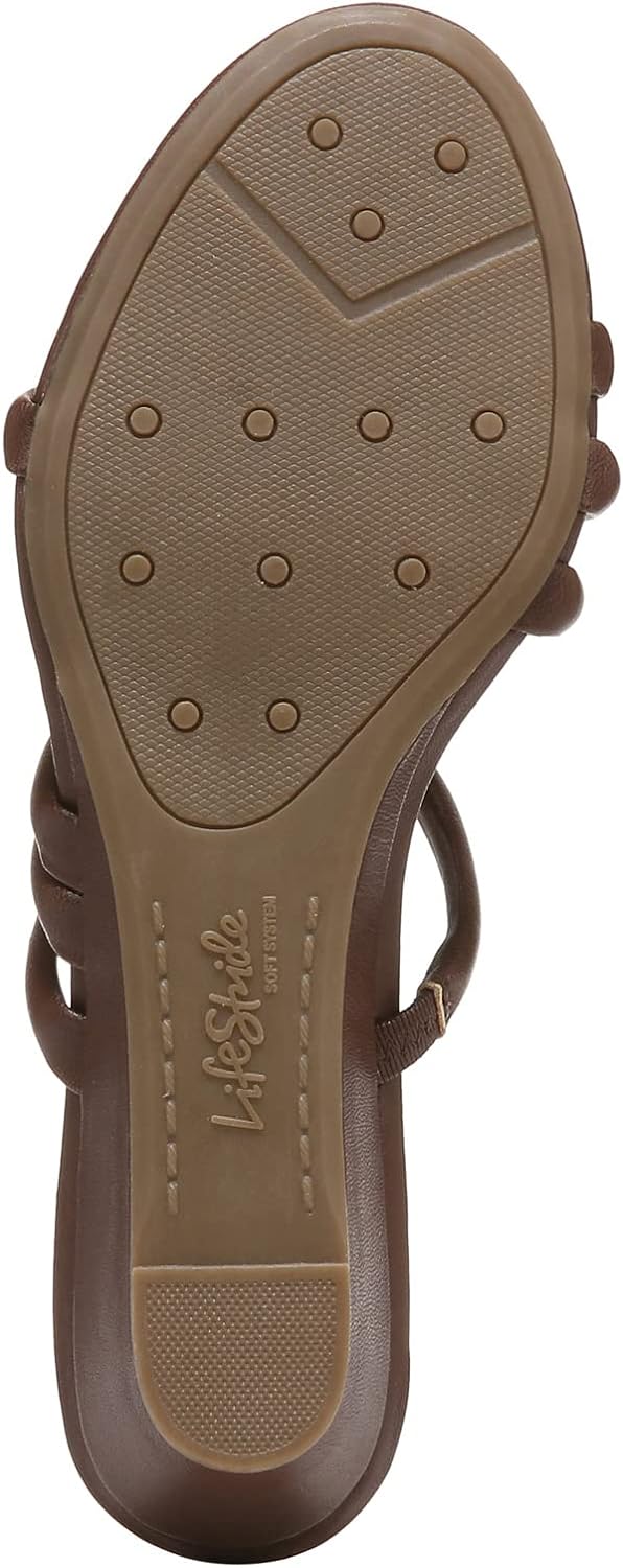 LifeStride Womens Yours Truly Strappy Wedge Sandal