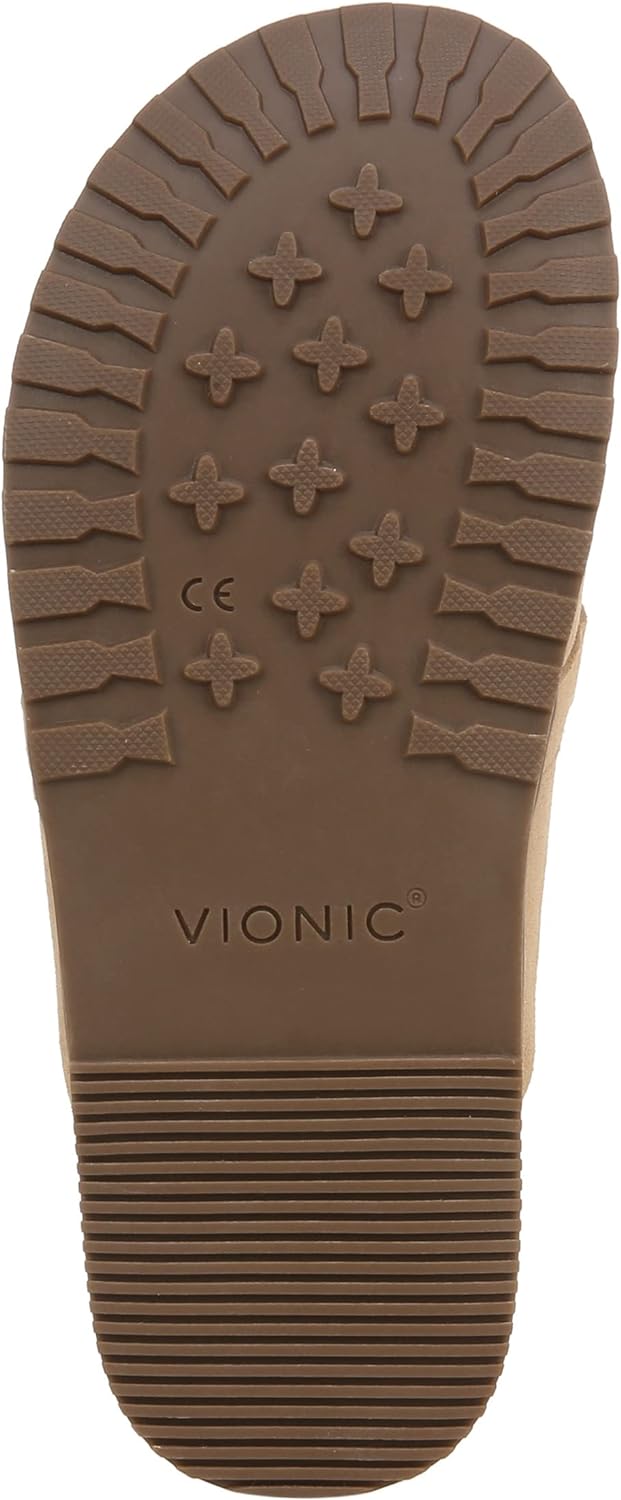 Vionic Women's Joyful Georgie Slip On Leather and Suede Mules