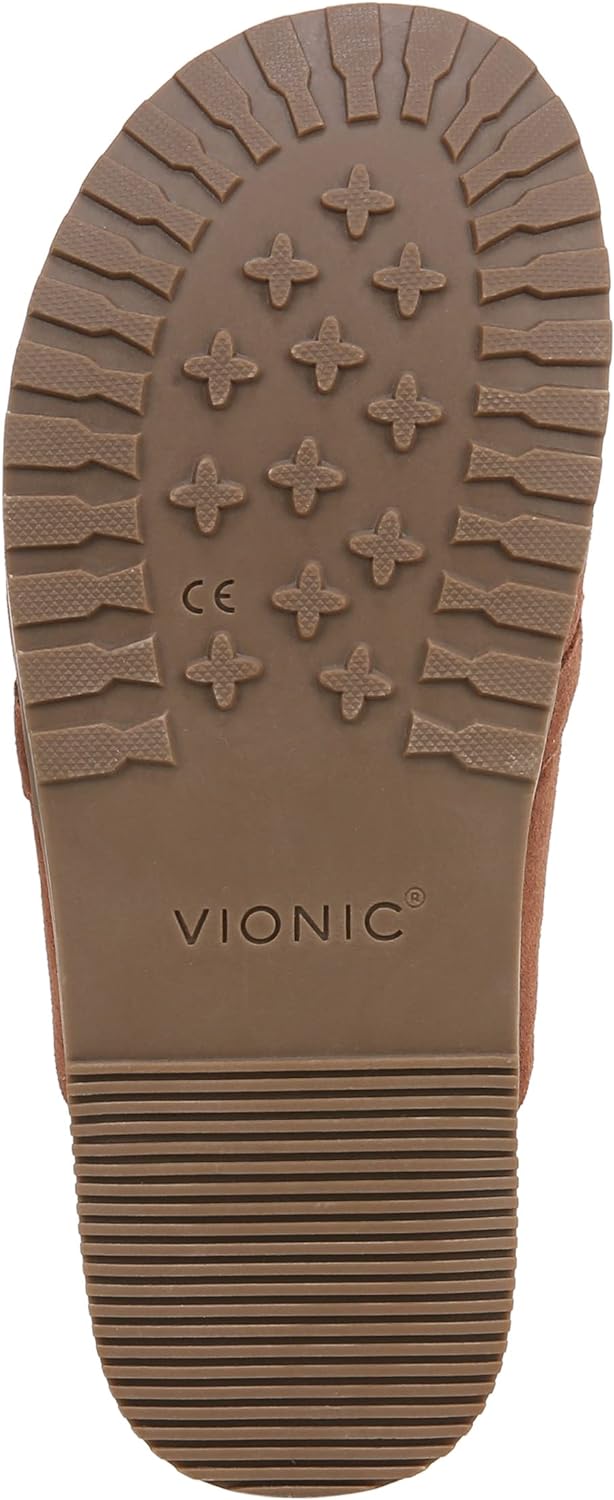 Vionic Women's Joyful Georgie Slip On Leather and Suede Mules