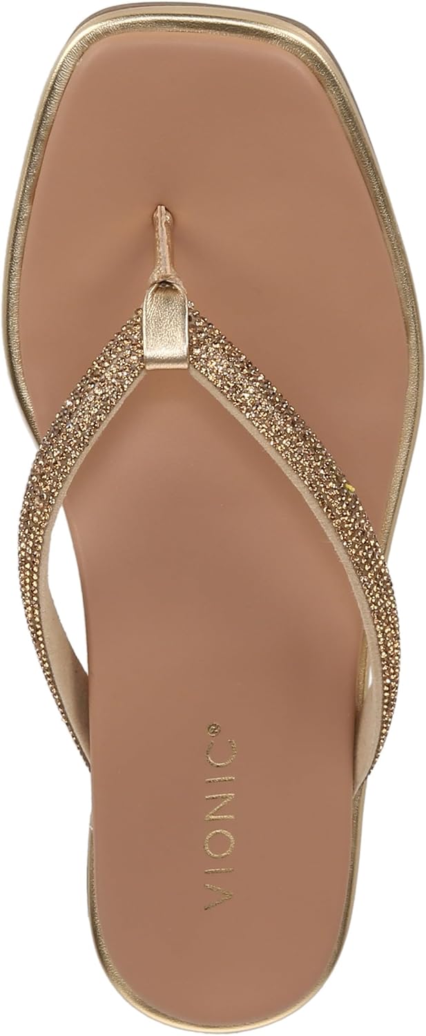 Vionic Women's Vista Shine Toe Post Sandals