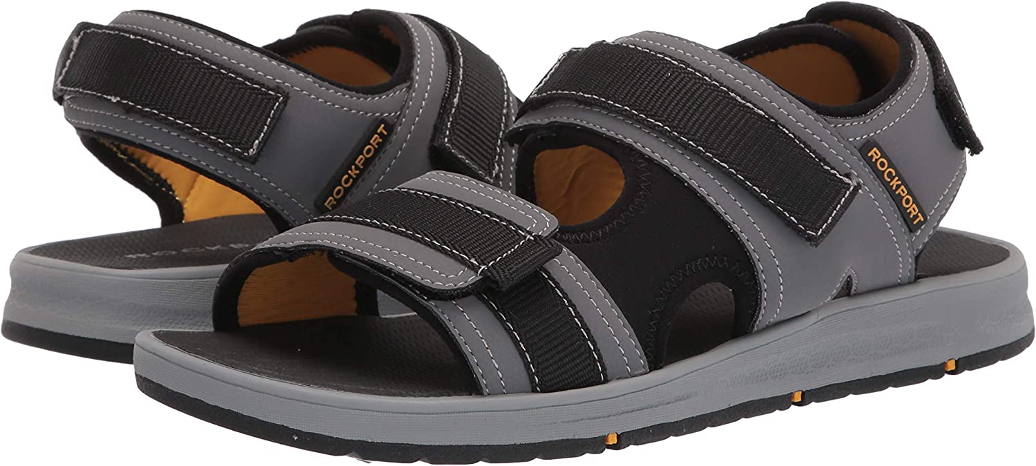 Rockport Mens LB M Sports 3 Stap Sandals