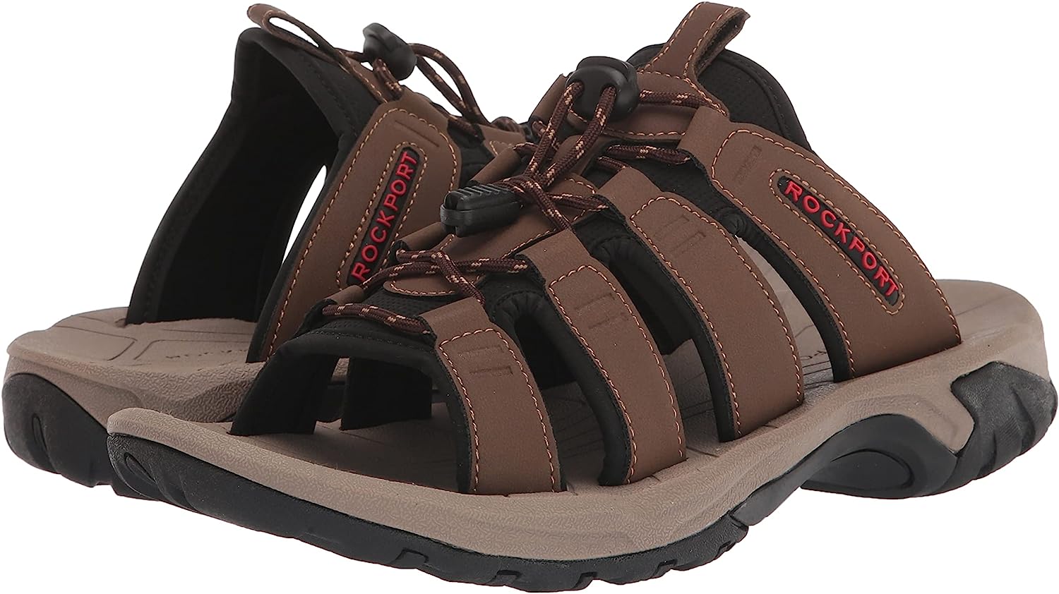 Rockport Mens Byron Bungee Slide Sandals