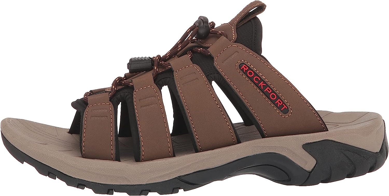 Rockport Mens Byron Bungee Slide Sandals