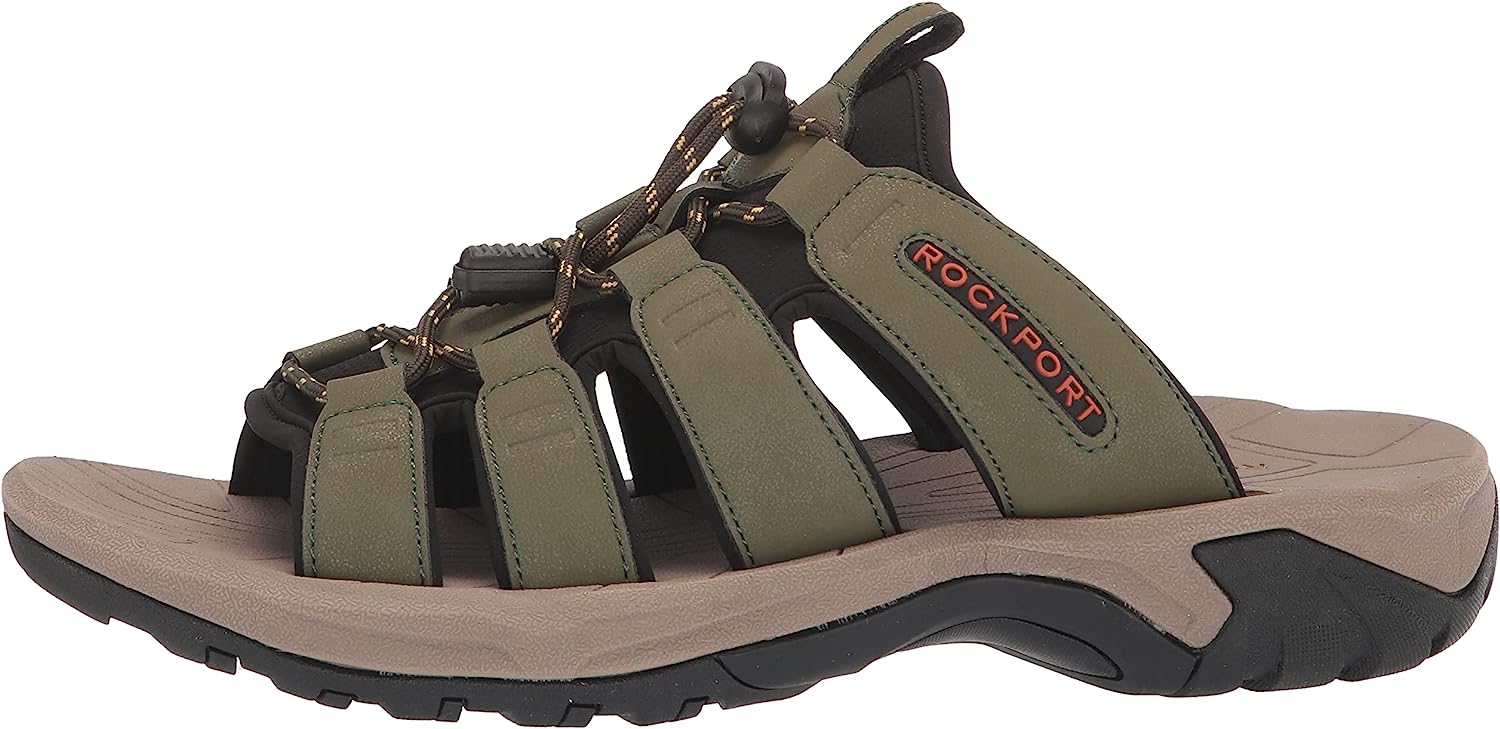 Rockport Mens Byron Bungee Slide Sandals