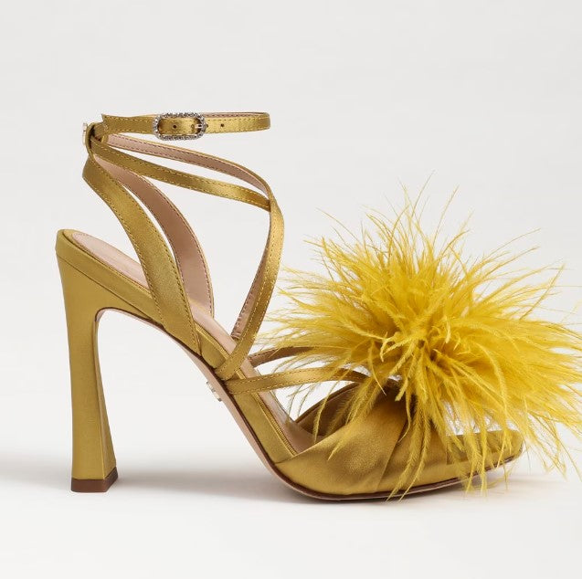 Sam Edelman Women's Layton Feather Strappy Heel