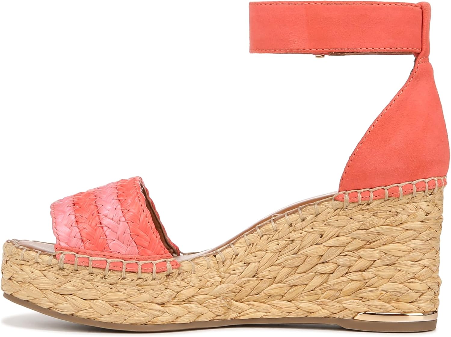 Franco Sarto Womens Clemens Raffia Espadrille Wedge Sandals