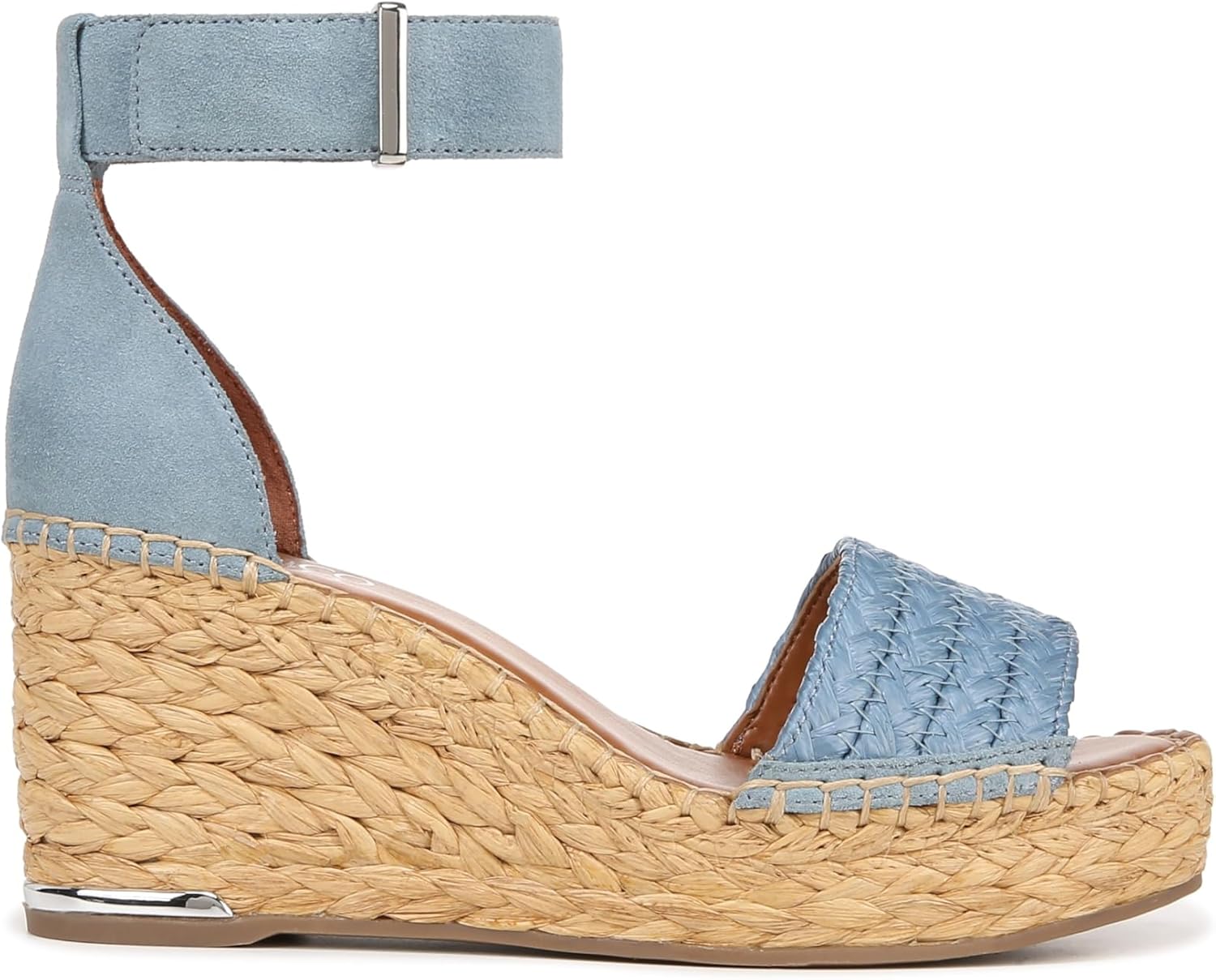 Franco Sarto Womens Clemens Raffia Espadrille Wedge Sandals