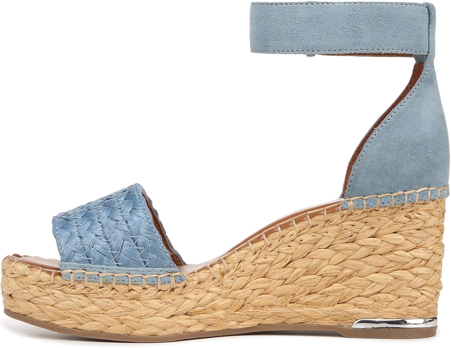 Franco Sarto Womens Clemens Raffia Espadrille Wedge Sandals