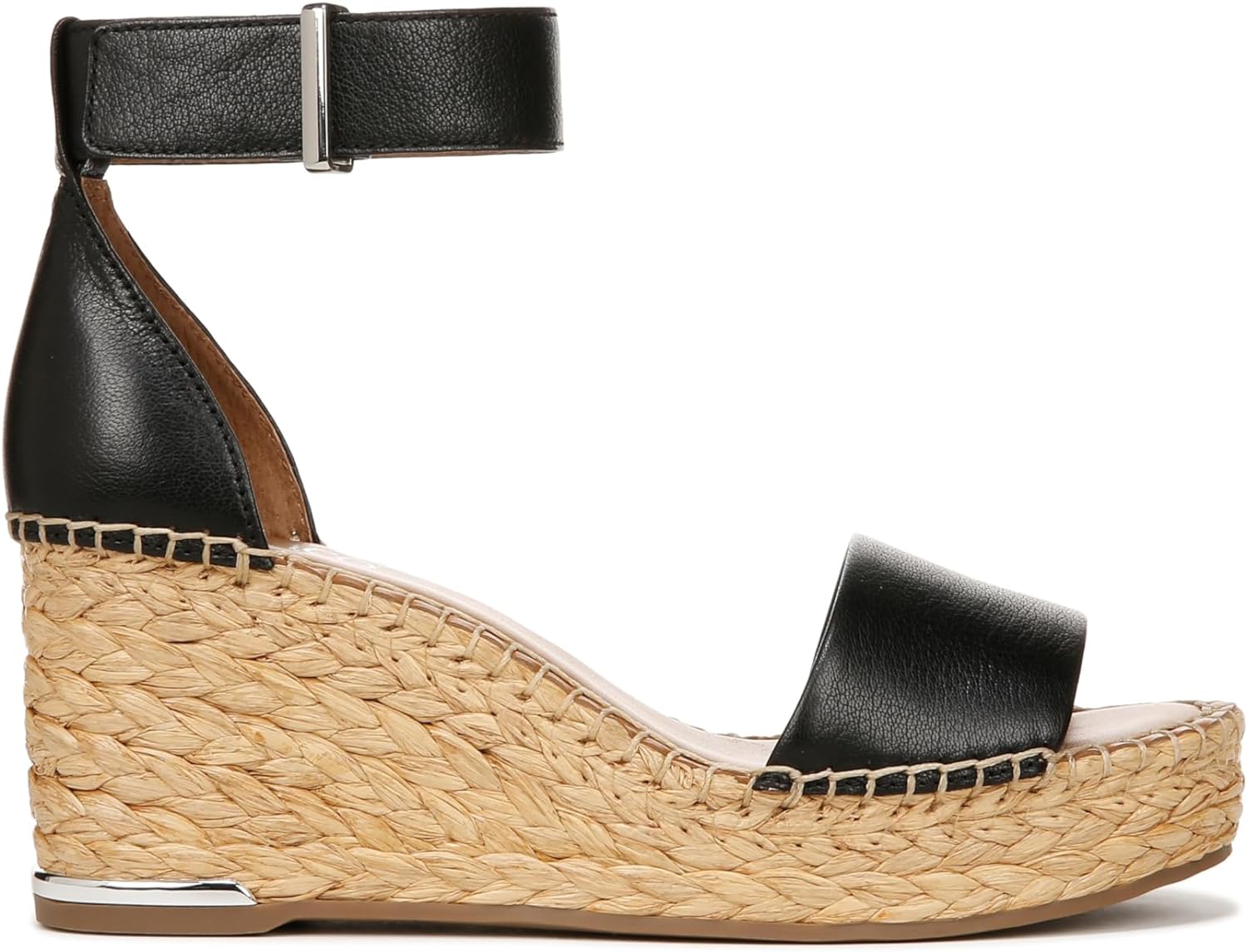 Franco Sarto Womens Clemens Raffia Espadrille Wedge Sandals