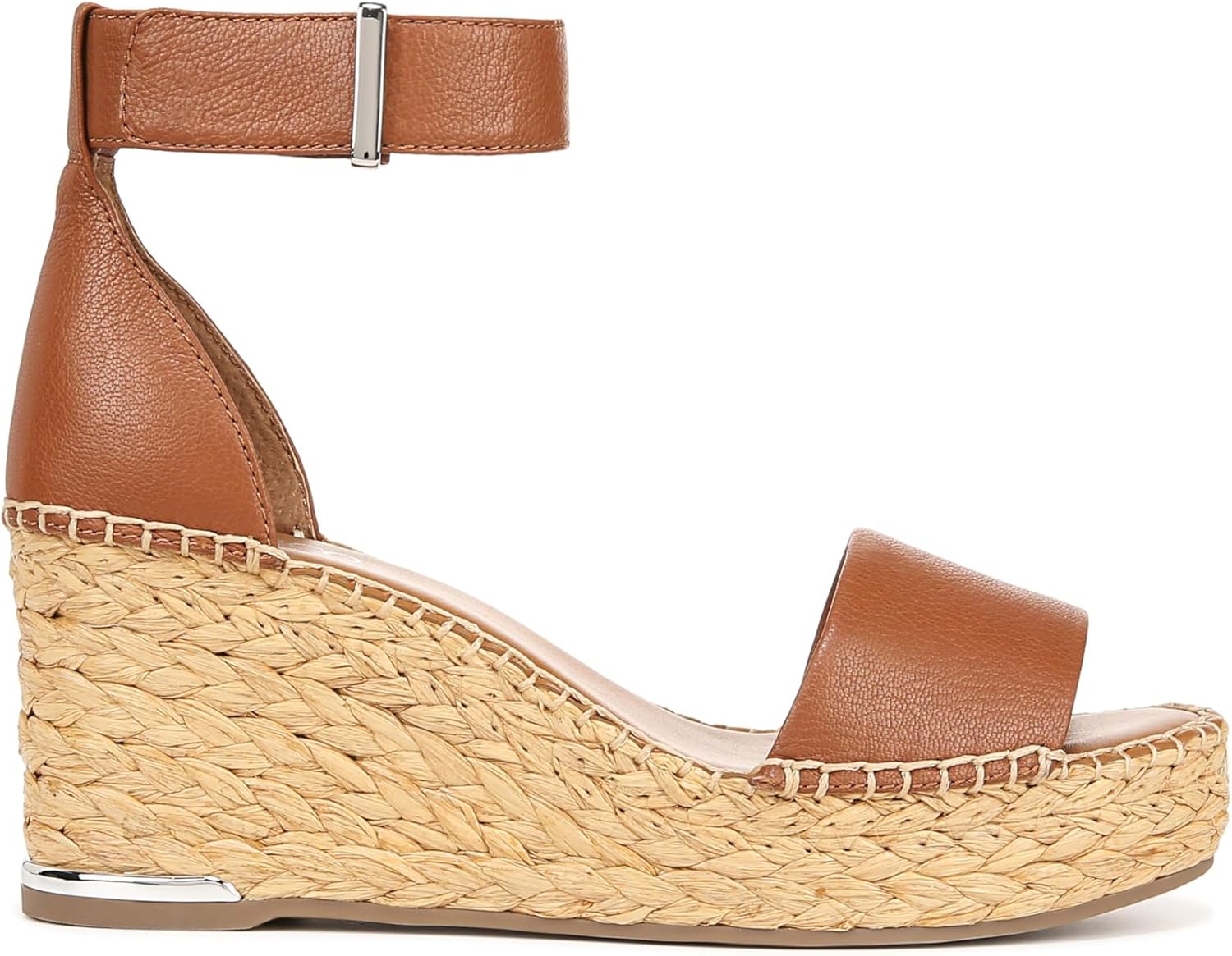 Franco Sarto Womens Clemens Raffia Espadrille Wedge Sandals