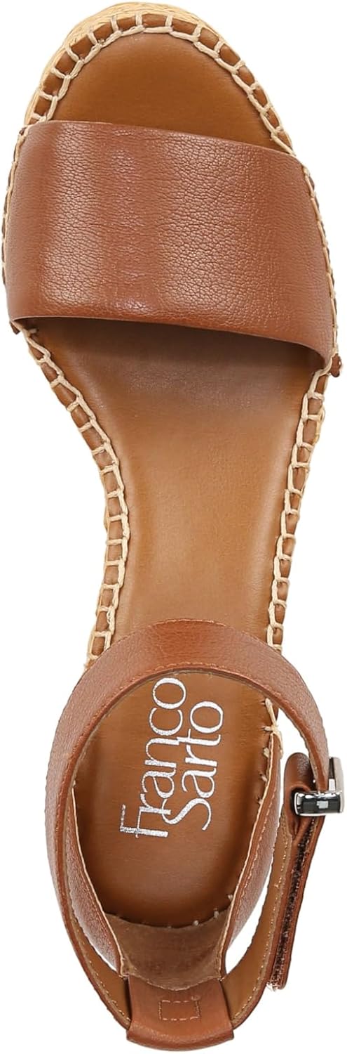 Franco Sarto Womens Clemens Raffia Espadrille Wedge Sandals