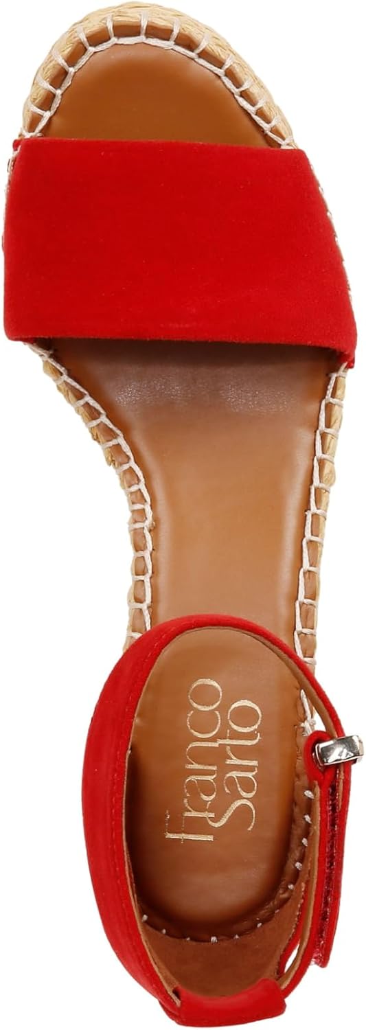 Franco Sarto Womens Clemens Raffia Espadrille Wedge Sandals