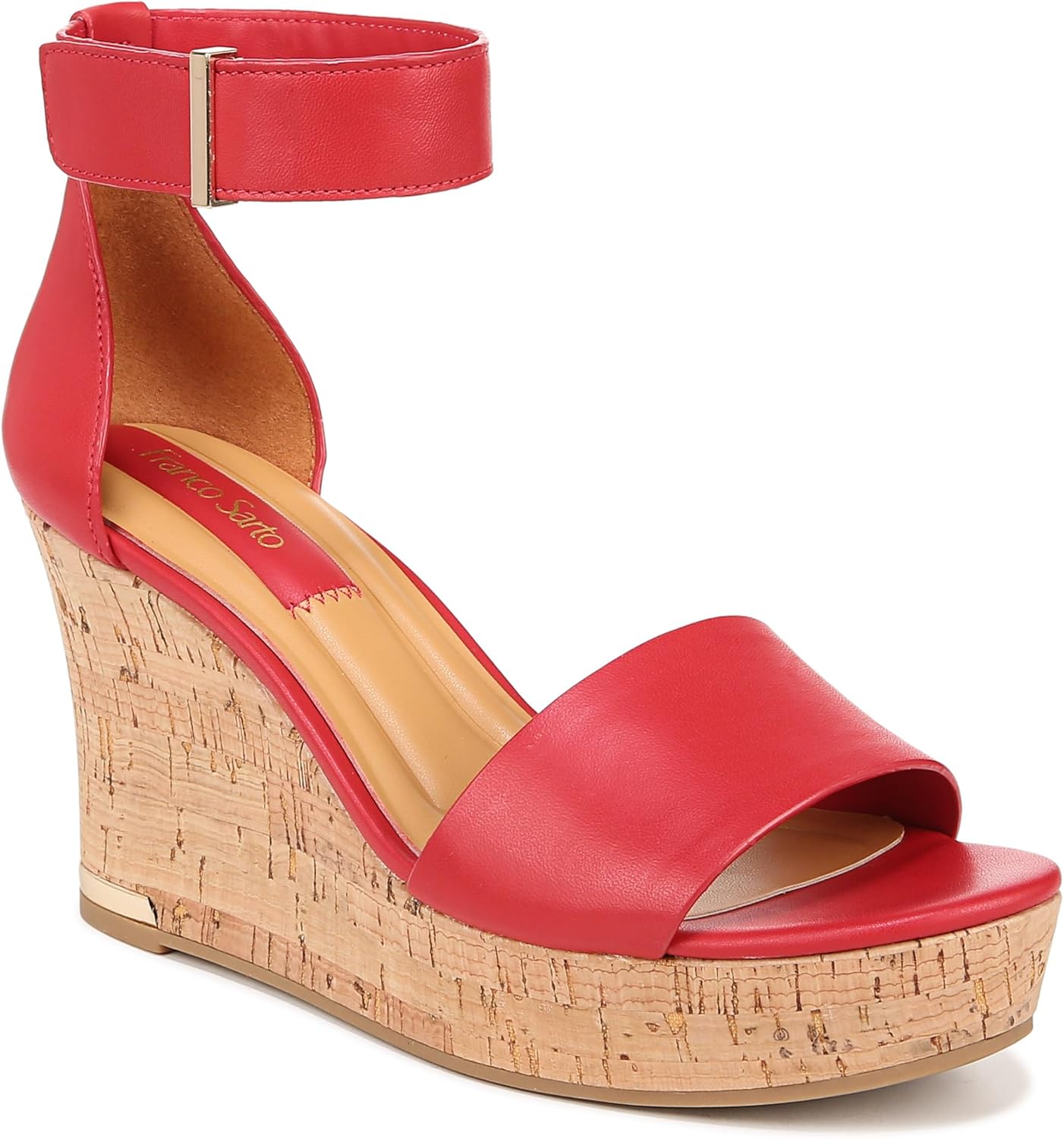 Franco Sarto Womens Clemens Cork Wedge Sandal