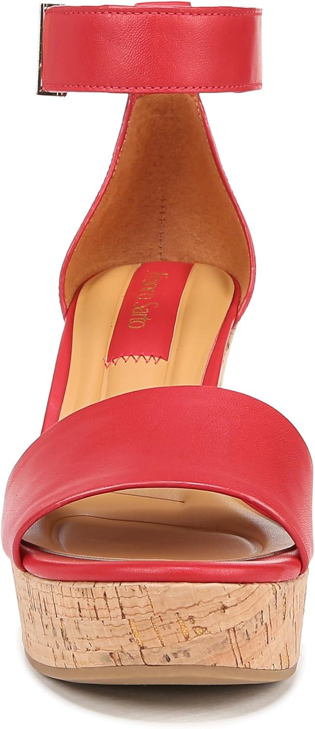 Franco Sarto Womens Clemens Cork Wedge Sandal