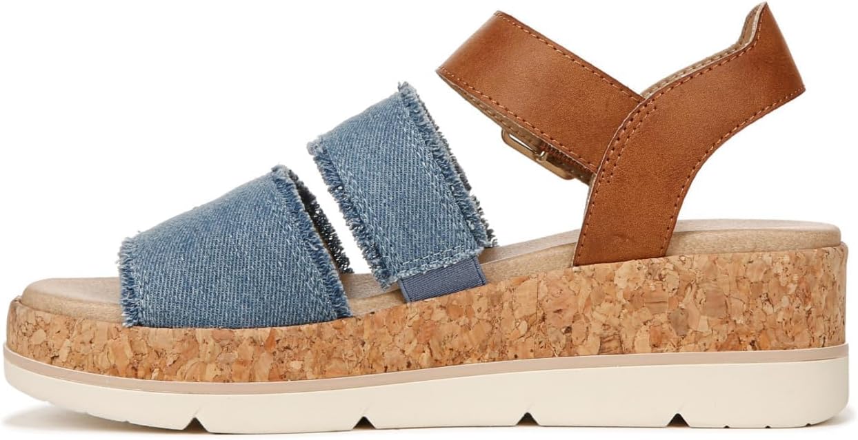 Dr. Scholls Women's Once Twice Espadrille Platform Wedge Sandal