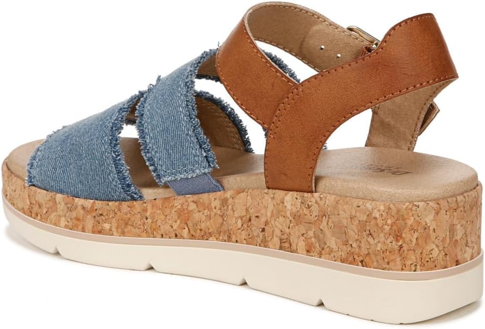 Dr. Scholls Women's Once Twice Espadrille Platform Wedge Sandal