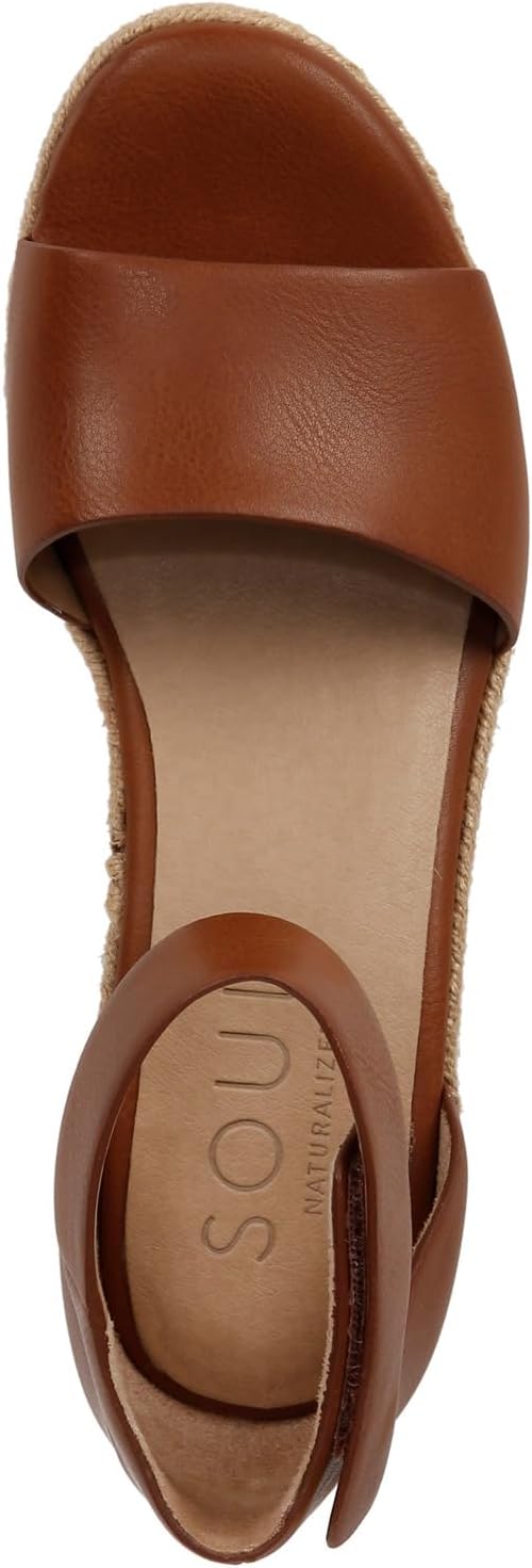 Soul by Naturalizer Womens Oakley Ankle Strap Wedge Heel Sandal