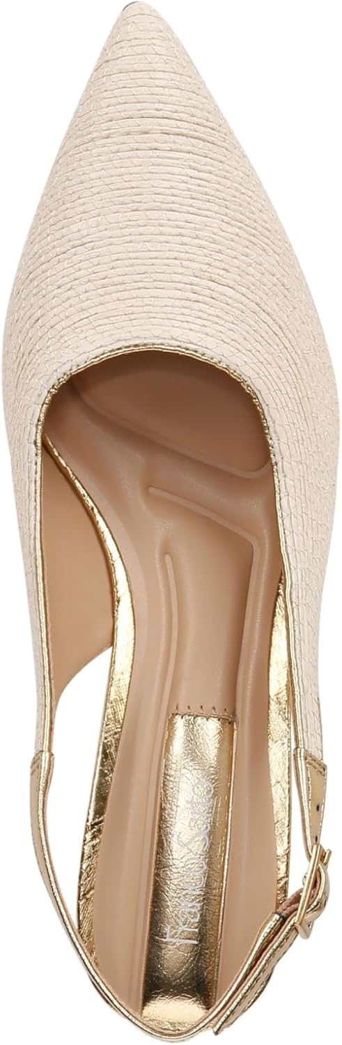 Franco Sarto Women's Tessa Pointed Toe Slingback Wedge Pump