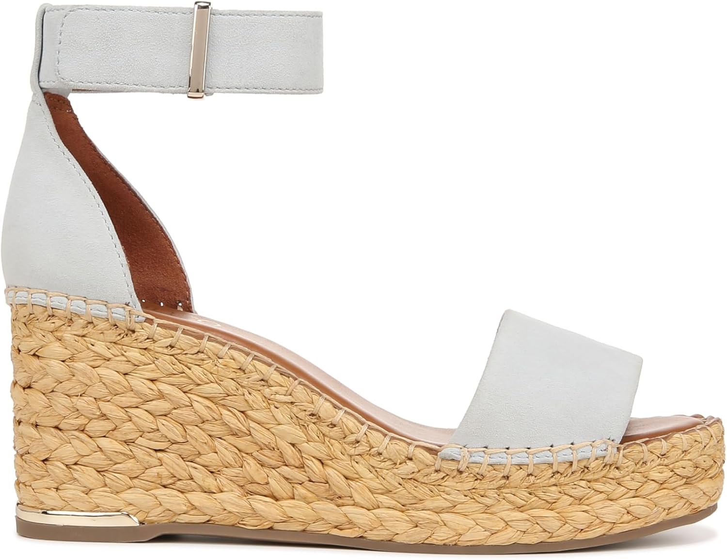 Franco Sarto Womens Clemens Raffia Espadrille Wedge Sandals