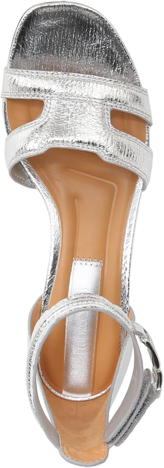 Franco Sarto Women's Nora Ankle Strap Low Block Heel Sandal