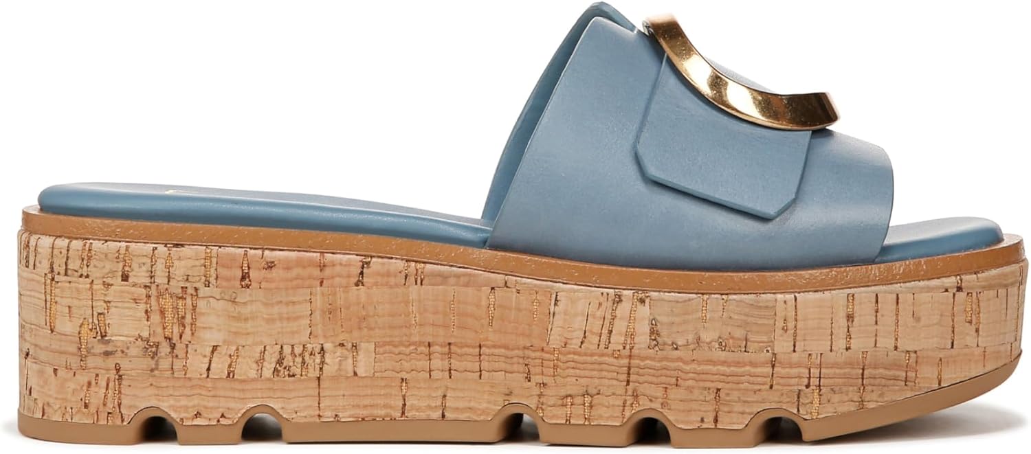 Franco Sarto Women's Hoda Cork Platform Slide Sandals