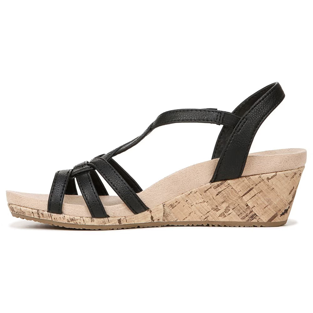 LifeStride Women's Monaco 2 Strappy Cork Wedge Sandal