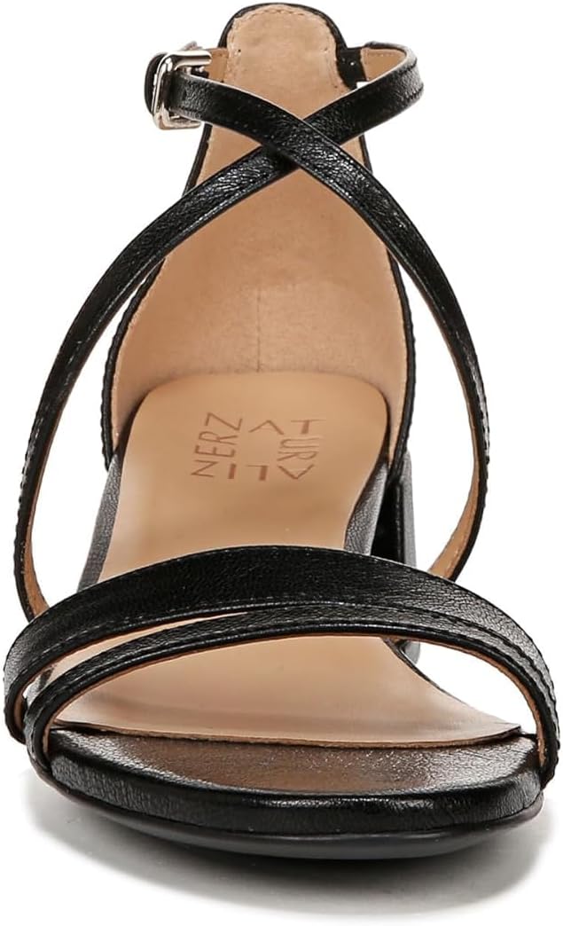 Naturalizer Womens June Strappy Low Block Heel Dress Sandal