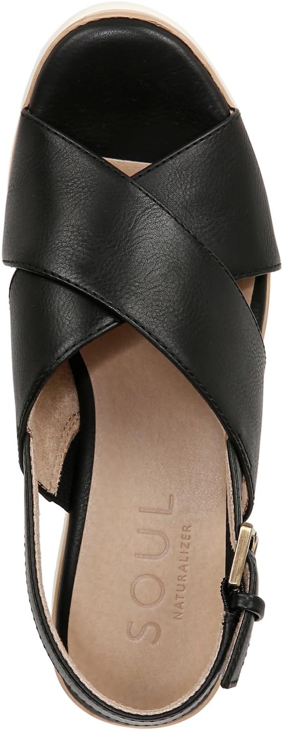 Soul by Naturalizer Women's Goodtimes Slingback Wedge Casual Sandal