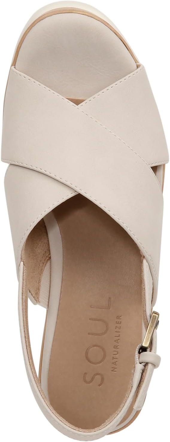 Soul by Naturalizer Women's Goodtimes Slingback Wedge Casual Sandal