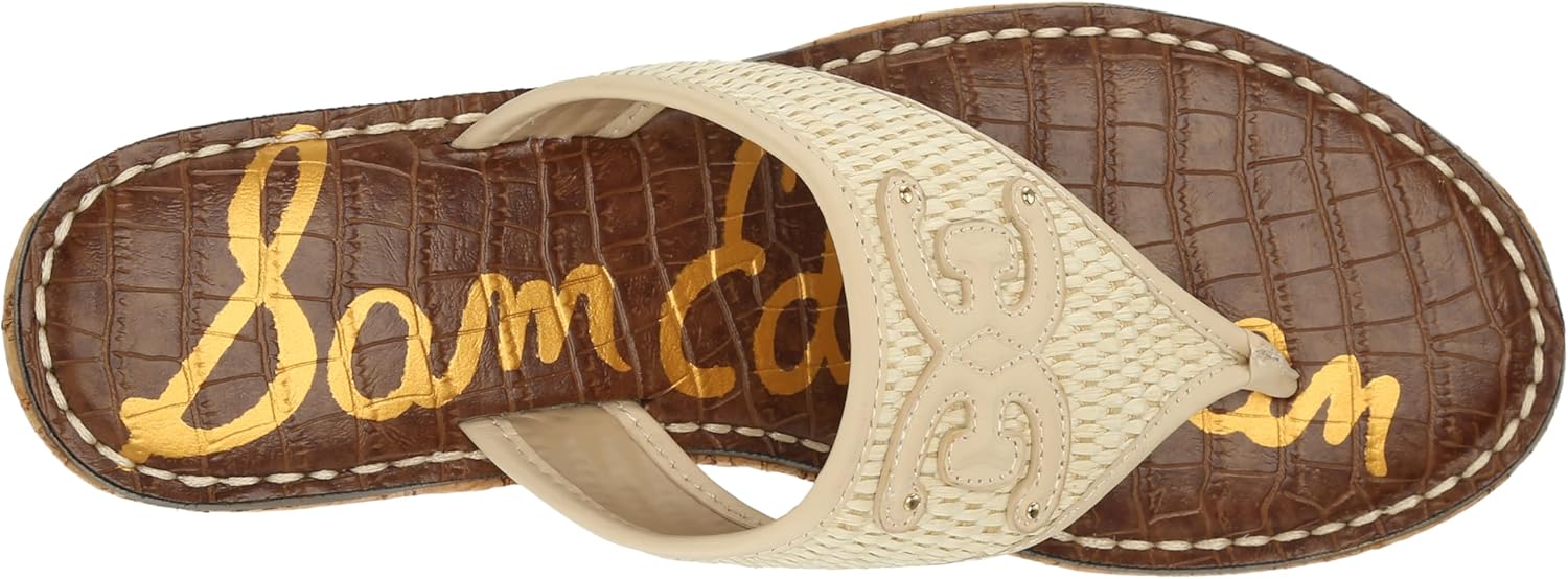 Sam Edelman Women's Ruth Logo Cork Platform Thong Slide Sandals