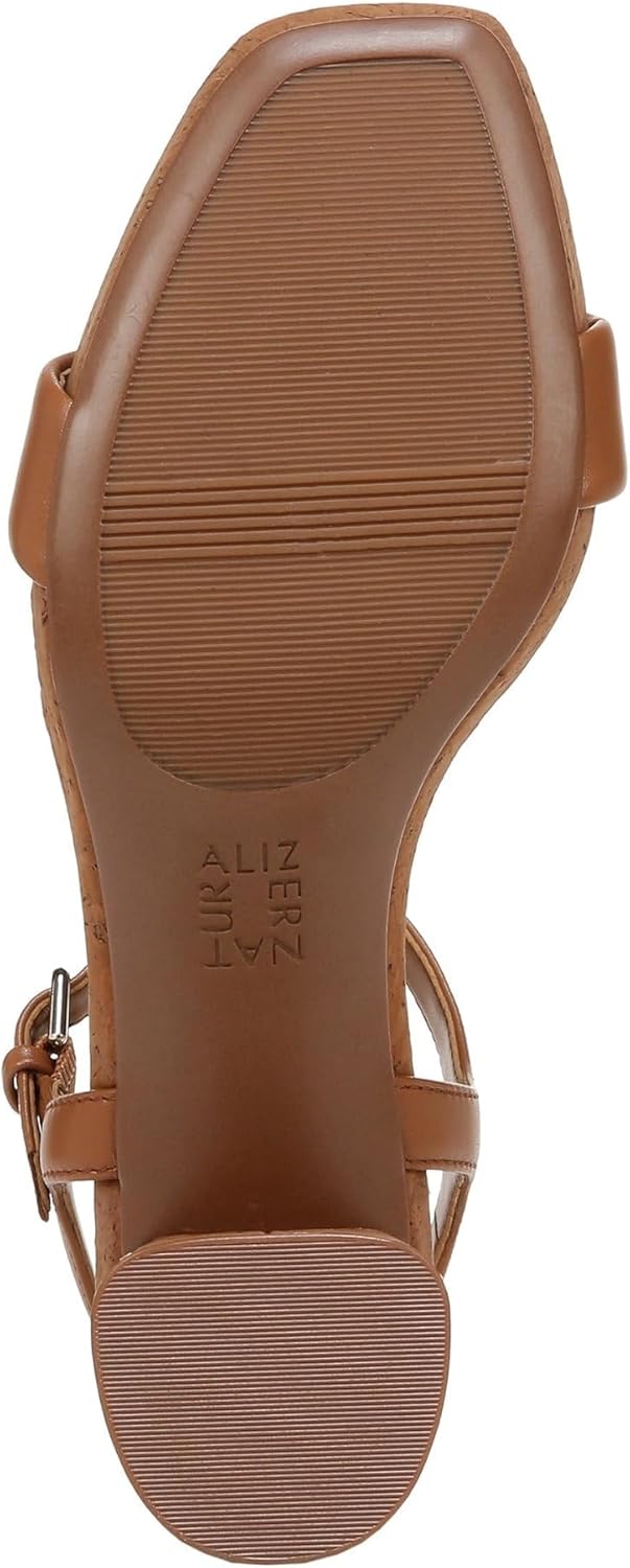 Naturalizer Womens Izzy Block Heel Ankle Strap Sandal