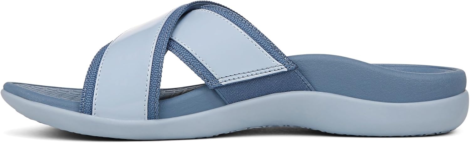 Vionic Merced Women's Cross Strap Slide Orthotic Sandals