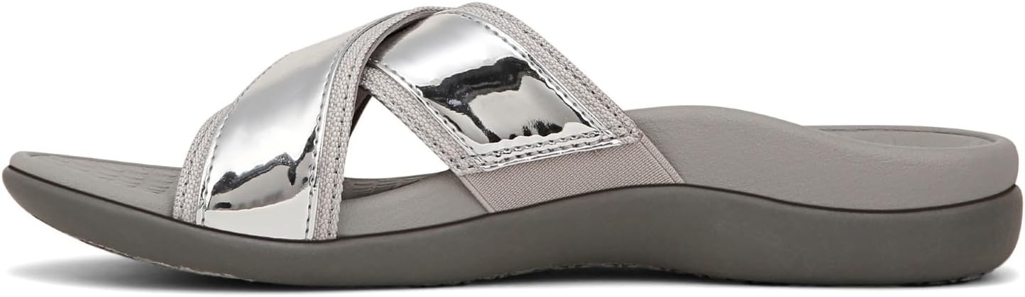 Vionic Merced Women's Cross Strap Slide Orthotic Sandals