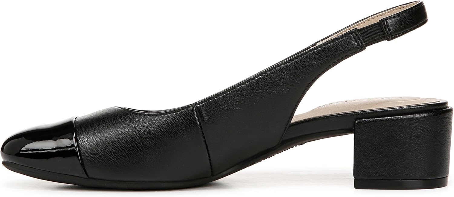 LifeStride Women's Becoming Slingback Block Heel Pump