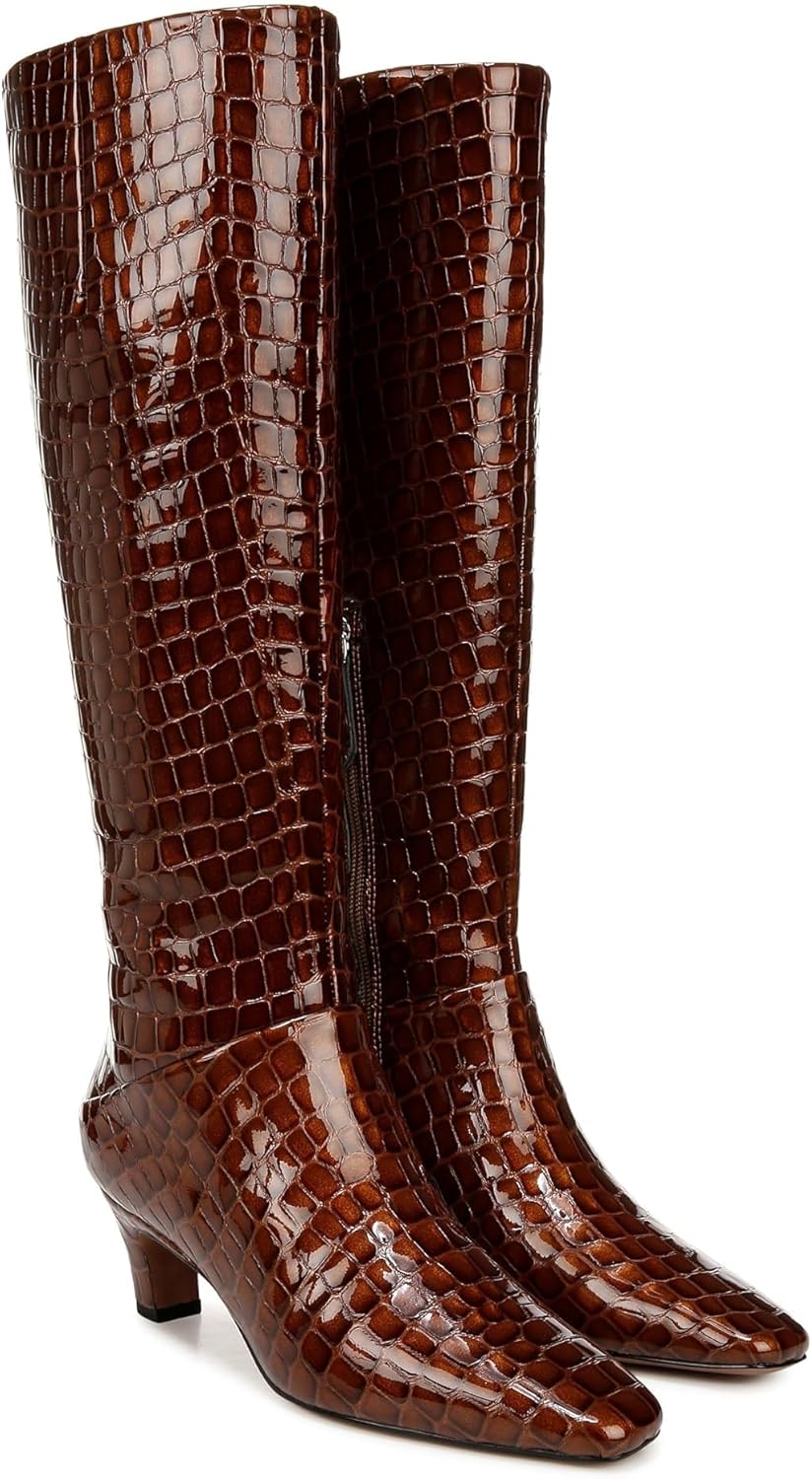 Brown Croc Print