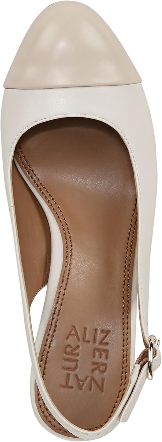 Naturalizer Womens Sophie Cap Toe Slingback Pump