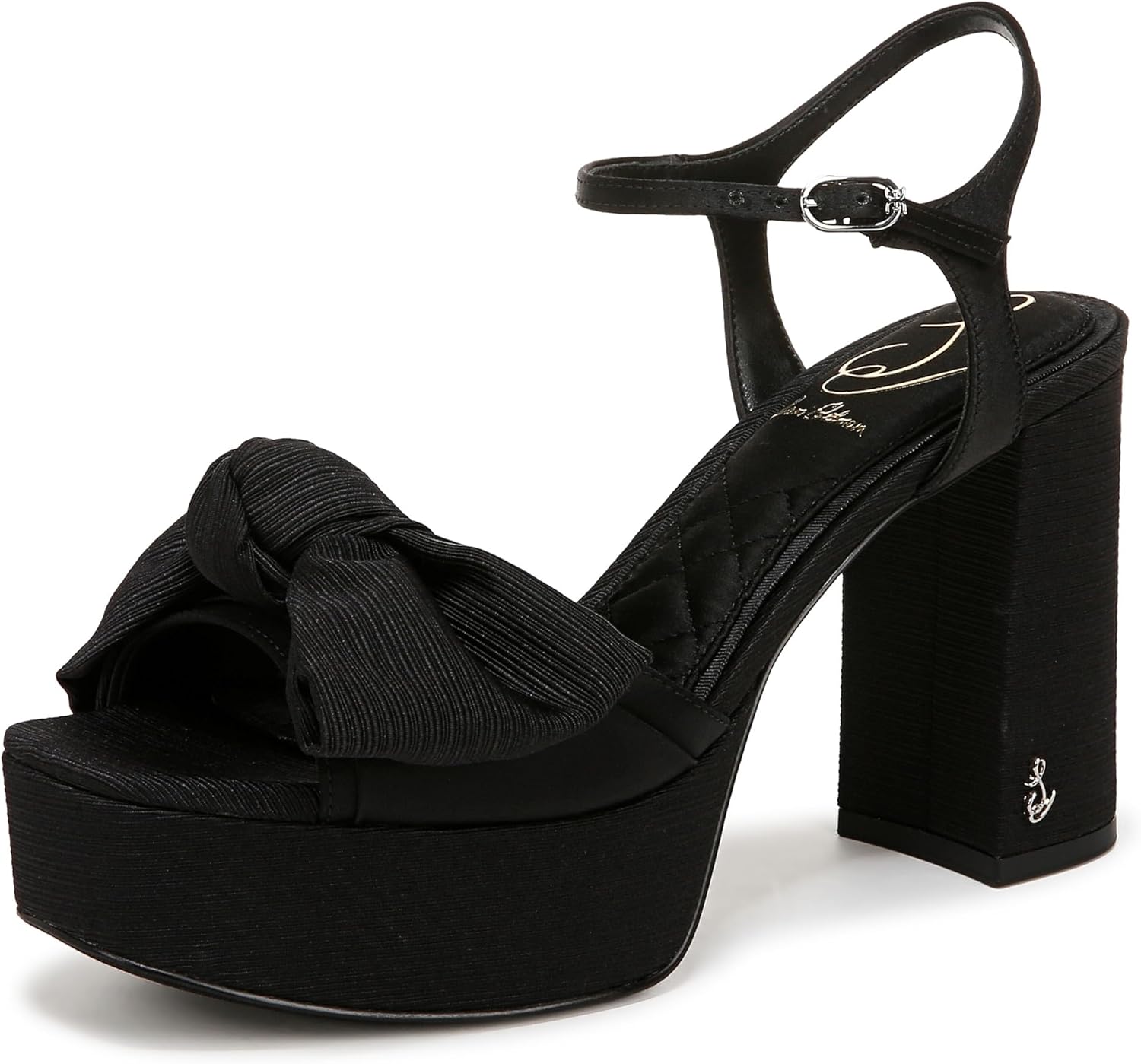 Sam Edelman Women's Julieta Bow Ankle Strap Platform Heel