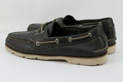 Sperry Top Sider Preowned Leeward Cross-Lace Men's Navy Boat Shoe 9M (SPRRY807)