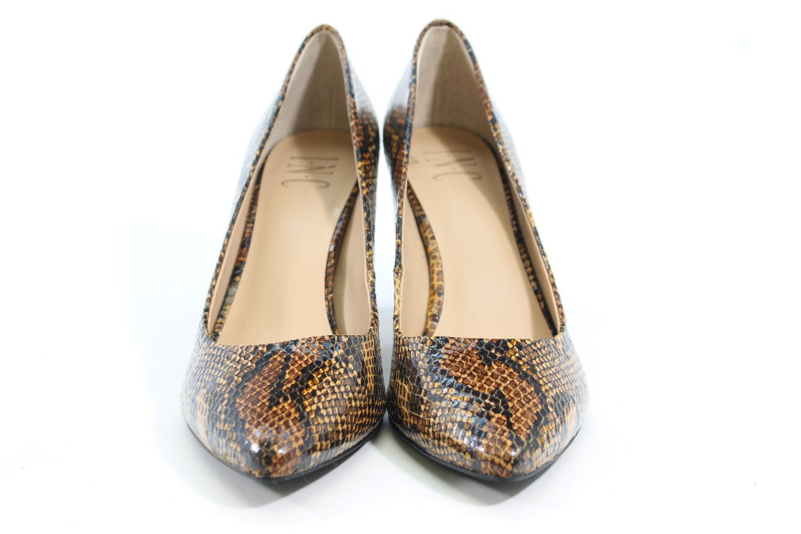 INC Zitah 2 Women's Brown Snake Pumps 7.5M(ZAP15658)