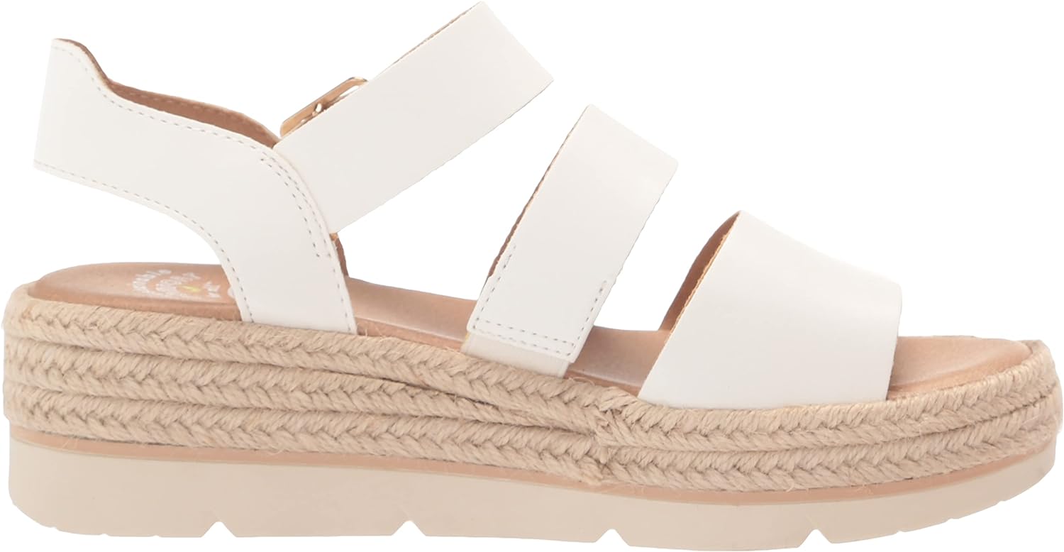 Dr. Scholls Women's Once Twice Espadrille Platform Wedge Sandal