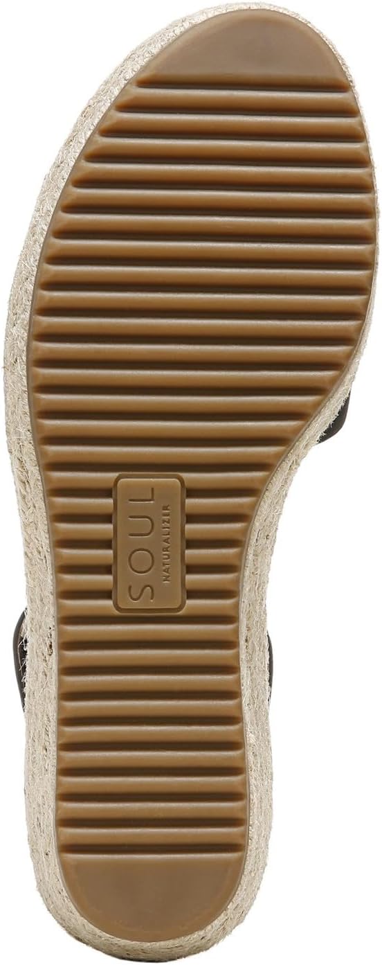 Soul by Naturalizer Womens Oakley Ankle Strap Wedge Heel Sandal