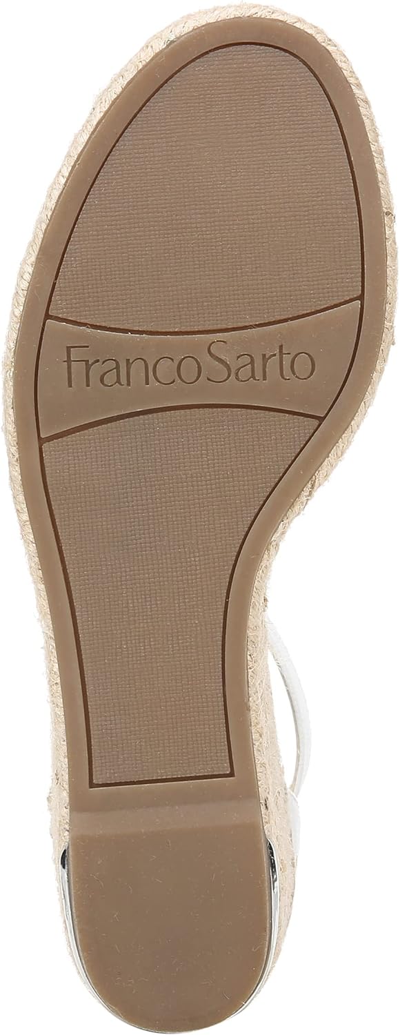 Franco Sarto Womens Clemens Jute Wrapped Espadrille Wedge Sandals