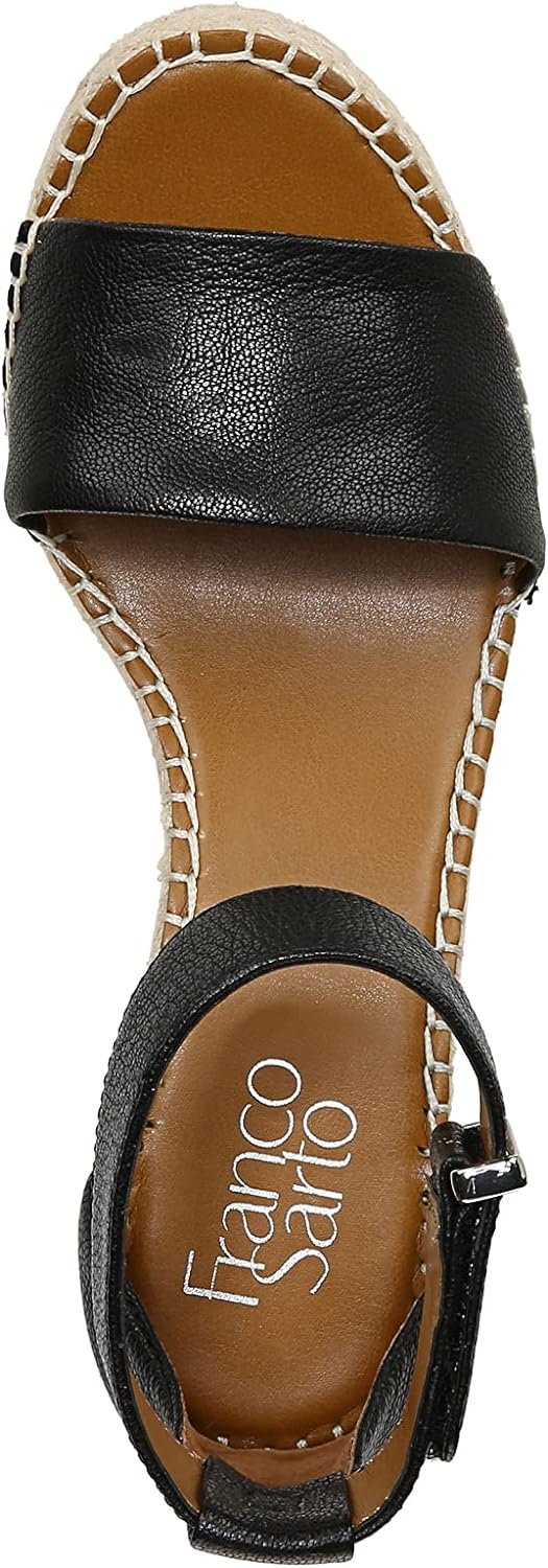 Franco Sarto Womens Clemens Jute Wrapped Espadrille Wedge Sandals