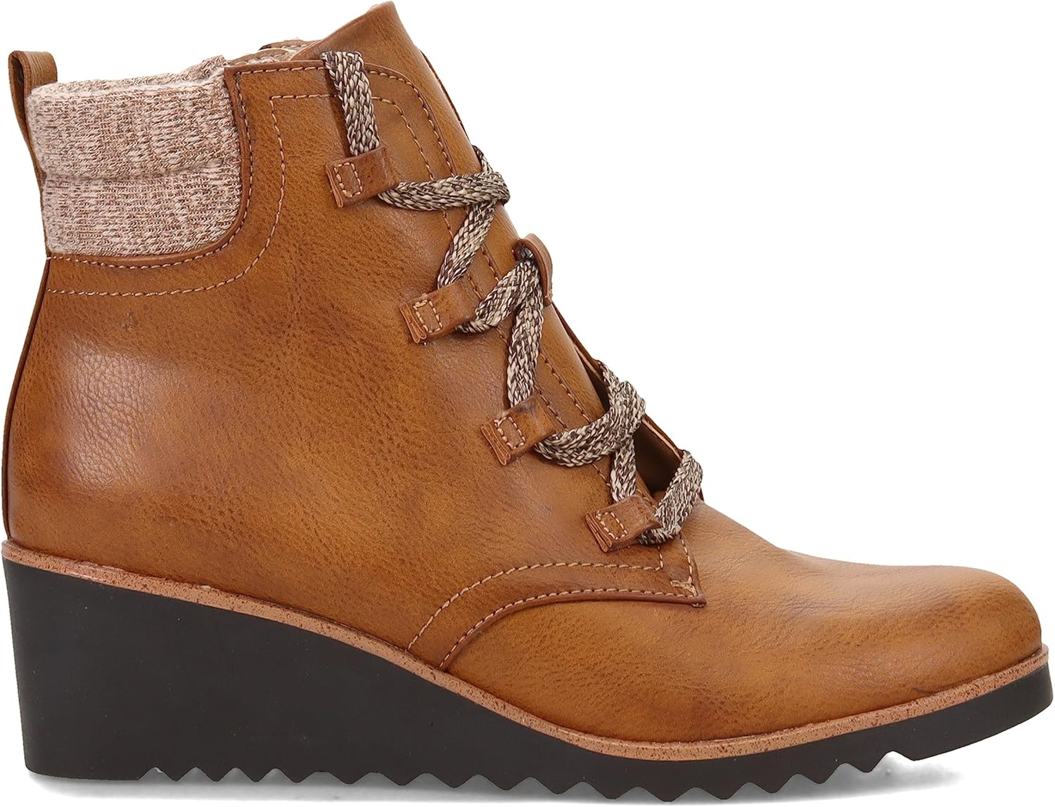 LifeStride Womens Zone Lace Up Wedge Bootie