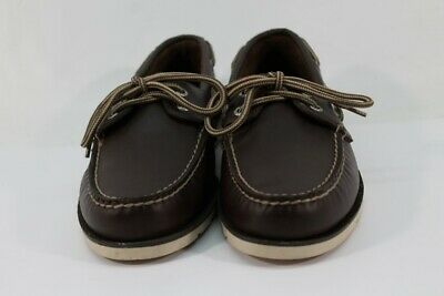 Sperry Top-Sider Preowned Leeward Men's 2-Eye Dark Brown Boat Shoe 7M (SPRRY695)