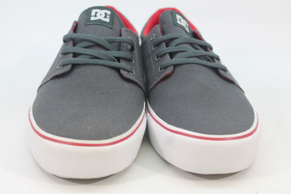 DC Trase TX Men's Grey Red Sneakers 13M(ZAP12087)